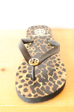Tory Burch Leopard Print Flip Flops | Size 9M