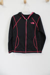 The North Face Black & Pink Fleece Lined Hoodie | 5/6