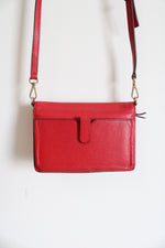 Michael Kors Red Leather Phone Crossbody Bag