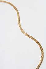 14K Yellow Gold 24" Chain Snake Necklace