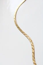 14K Yellow Gold 24" Chain Snake Necklace