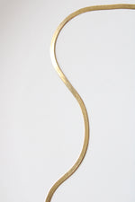 14K Yellow Gold 24" Chain Snake Necklace