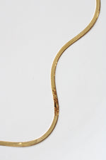 14K Yellow Gold 24" Chain Snake Necklace