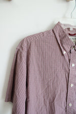 J.Crew Red & White Plaid Button Down Shirt | M