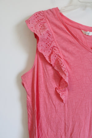 NEW Terra & Sky Pink Ruffle Top