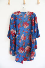 LuLaRoe Blue Strawberry Textured Cardigan | S