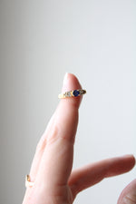 14K Blue Sapphire Yellow Gold Ring | Size 5
