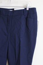 NEW Dana Buchman Ankle Mid Rise Straight Blue Pant | 14