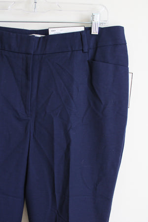 NEW Dana Buchman Ankle Mid Rise Straight Blue Pant | 14