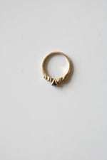 14K Blue Sapphire Yellow Gold Ring | Size 5