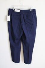 NEW Dana Buchman Ankle Mid Rise Straight Blue Pant | 14