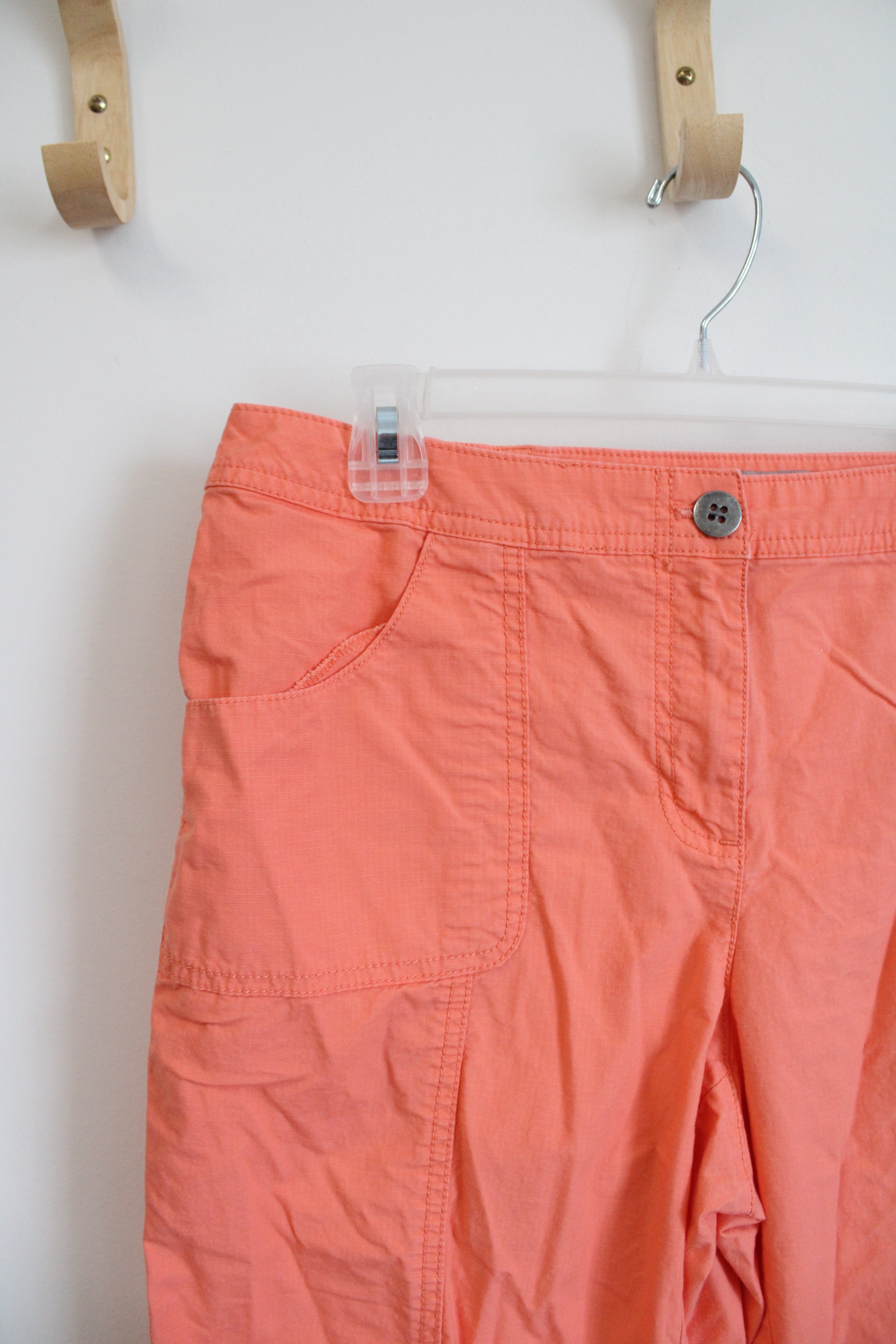 Chico's Peach Orange Crop Pants | 1 (8)
