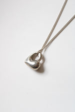 Solid Sterling Silver Heart Pendant Necklace