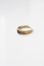 14K Blue Sapphire Yellow Gold Ring | Size 5