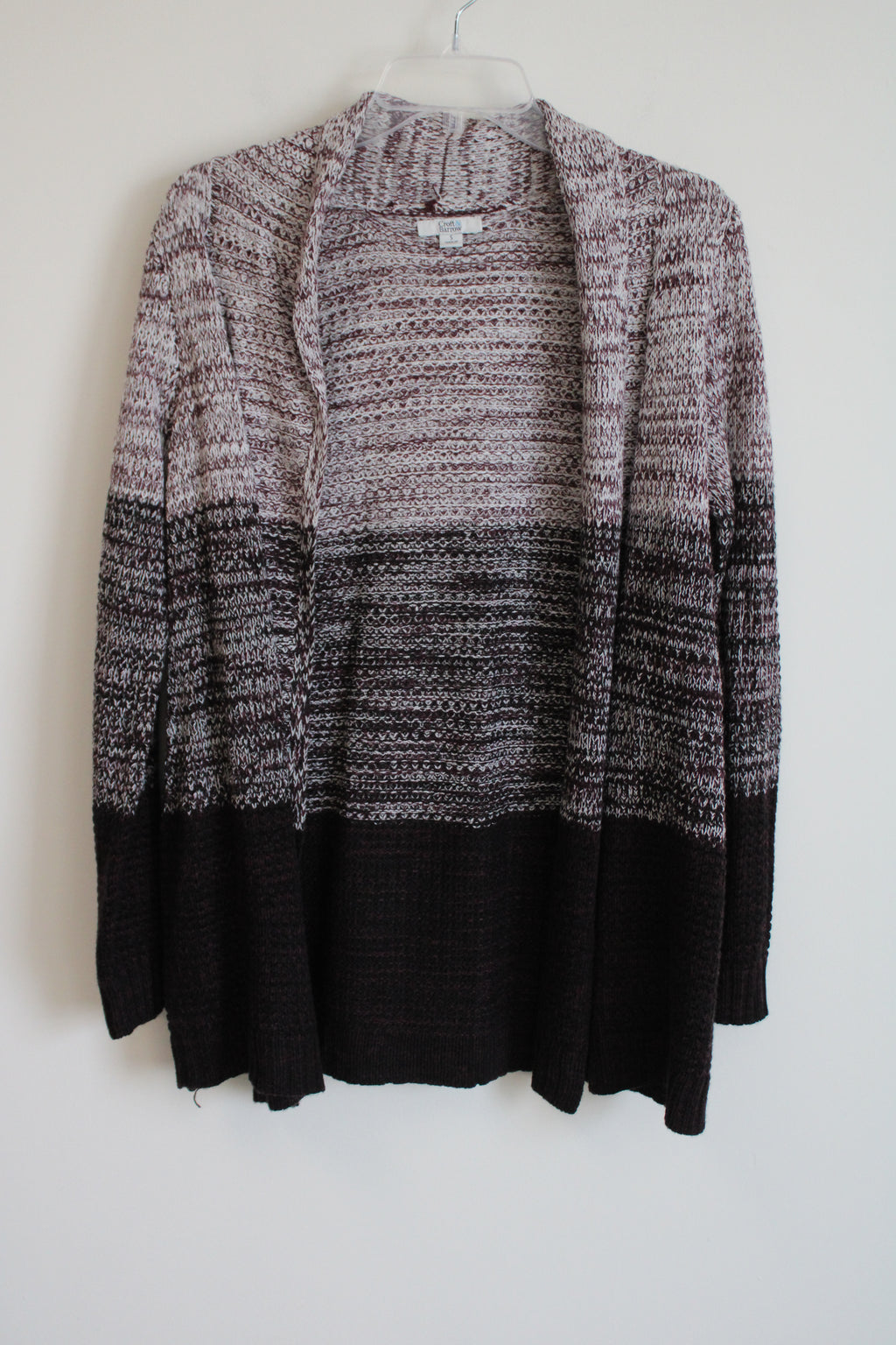 Croft & Barrow Burgundy Knit Cardigan | S