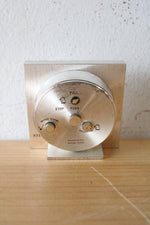 Tiffany & Co. Silver Swiss Made Striped Quartz Desk Clock