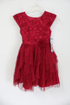 NEW Jona Michelle Red Sequined Tulle Dress | 7