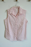 Old Navy Easy Fit Stretch Pink Collared Tank | L