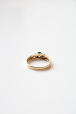 14K Blue Sapphire Yellow Gold Ring | Size 5