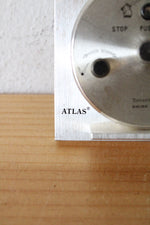 Tiffany & Co. Silver Swiss Made Striped Quartz Desk Clock