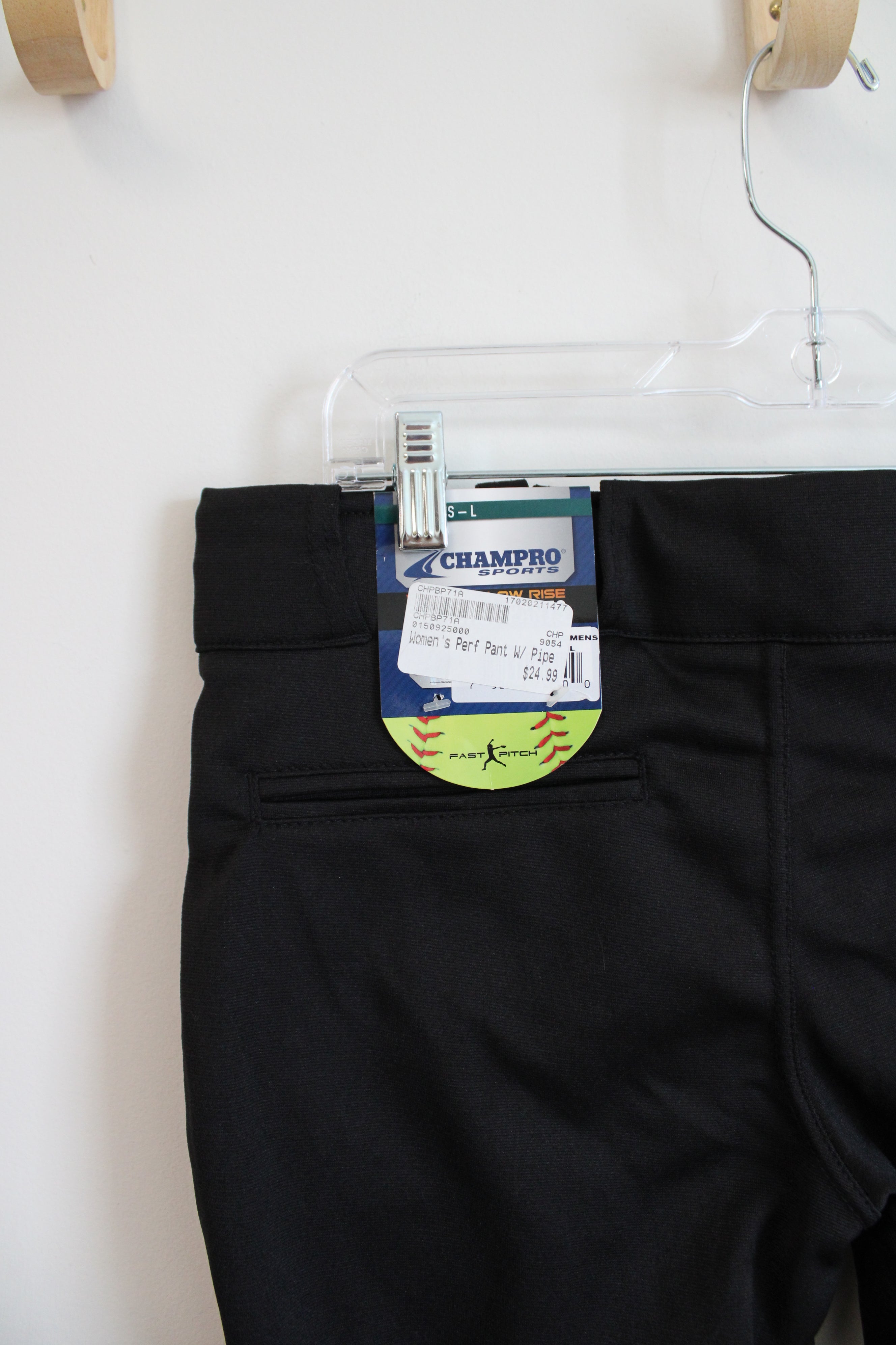 NEW Champro Sports Black & Purple Stripe Baseball Pants | L