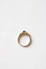 14K Blue Sapphire Yellow Gold Ring | Size 5