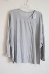 NEW Old Navy Active CloudMotion Light Gray Long Sleeved Shirt | L