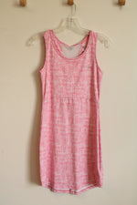 Columbia Pink and White Patterned Omni-Freeze Active Tank Dress | XL
