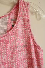 Columbia Pink and White Patterned Omni-Freeze Active Tank Dress | XL