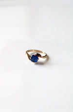 Blue Sapphire 10K Yellow Gold Ring | Size 6
