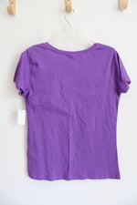NEW Kmart Purple V-Neck Cotton Top | M