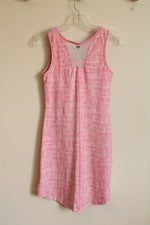 Columbia Pink and White Patterned Omni-Freeze Active Tank Dress | XL