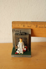 Goebel Olszewski Norman Rockwell Miniature Pewter "Bottom Drawer" Figurine