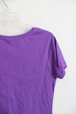 NEW Kmart Purple V-Neck Cotton Top | M