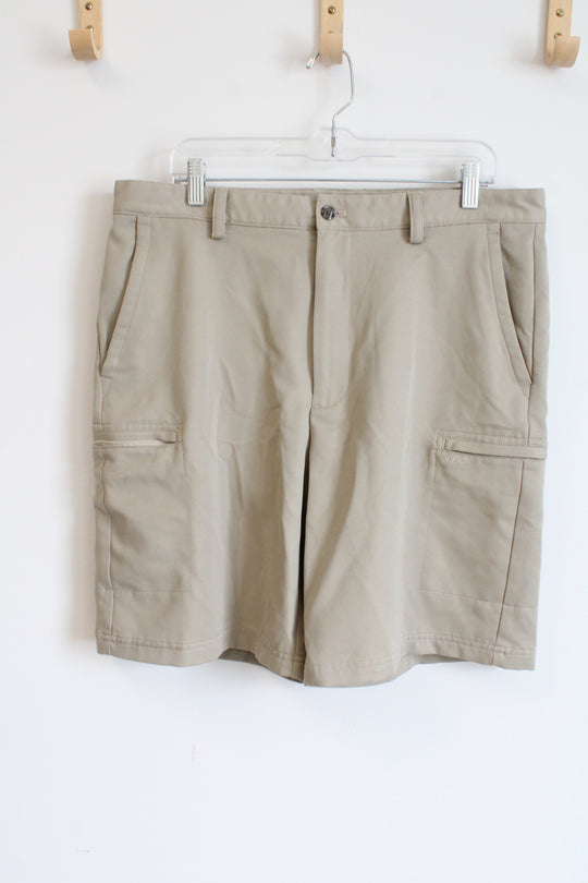 Izod X-Treme Fuction Golf Tan Shorts | 34