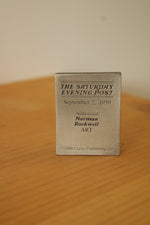 Goebel Olszewski Norman Rockwell Miniature Pewter "Marbles Champion" Figurine