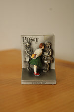 Goebel Olszewski Norman Rockwell Miniature Pewter "Check Up" Figurine