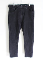 Chaps Slim Straight Fit Black Jeans | 36X32