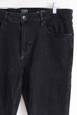Chaps Slim Straight Fit Black Jeans | 36X32