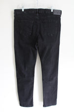 Chaps Slim Straight Fit Black Jeans | 36X32