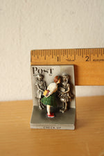 Goebel Olszewski Norman Rockwell Miniature Pewter "Check Up" Figurine