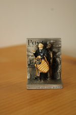 Goebel Olszewski Norman Rockwell Miniature Pewter "Bottom of the Sixth" Figurine