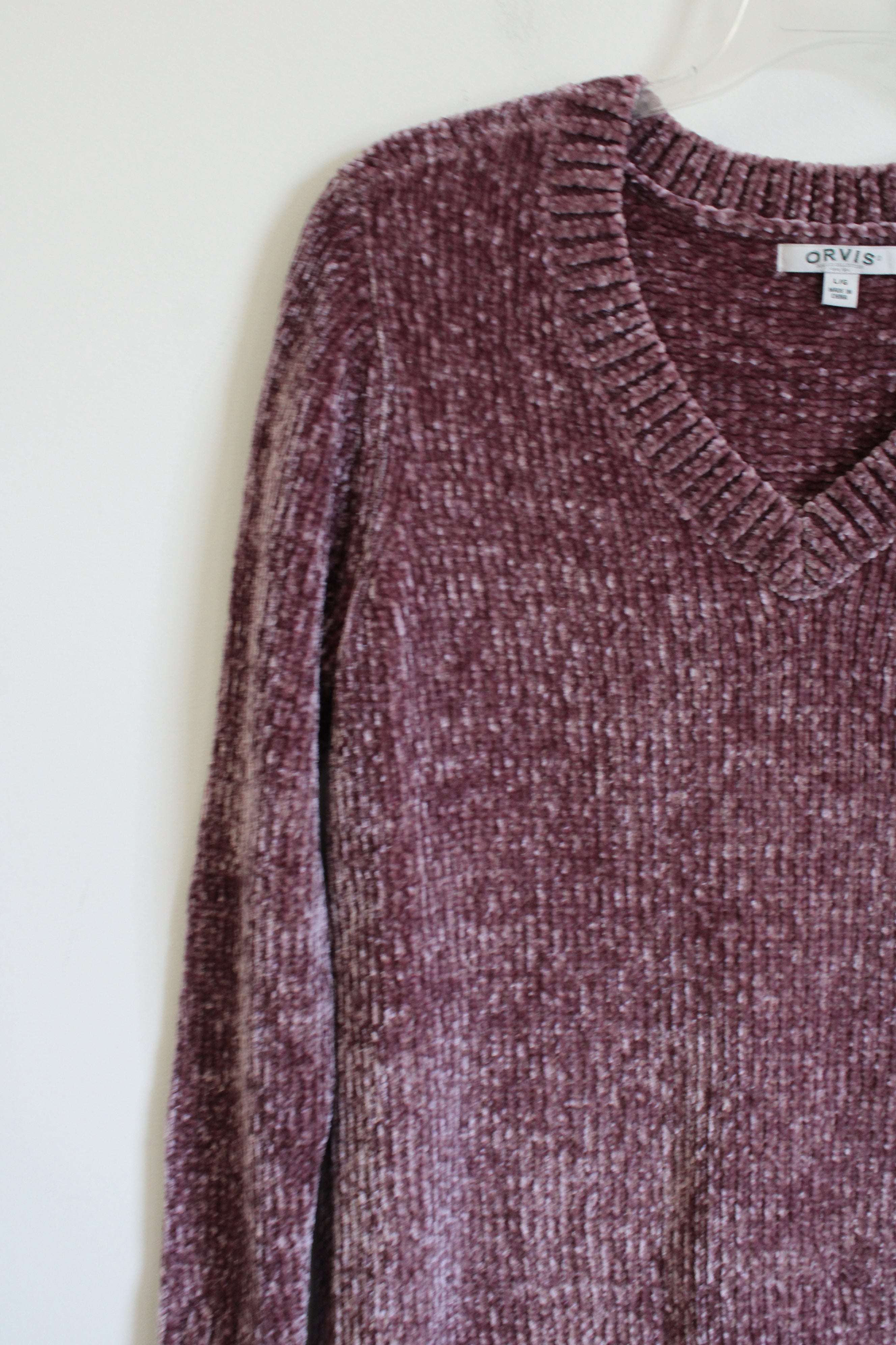 Orvis Dusty Pink Knit Sweater | L