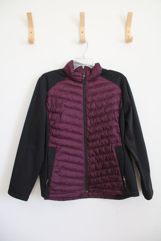 32 Degrees Heat Black & Maroon Jacket | XL
