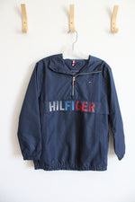 Tommy Hilfiger Navy Quarter Zip Windbreaker | Youth M (12/14)