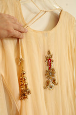 Traditional Red Embroidered Indian Kurta Dress | L