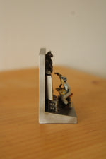 Goebel Olszewski Norman Rockwell Miniature Pewter "Triple Self Portrait" Figurine