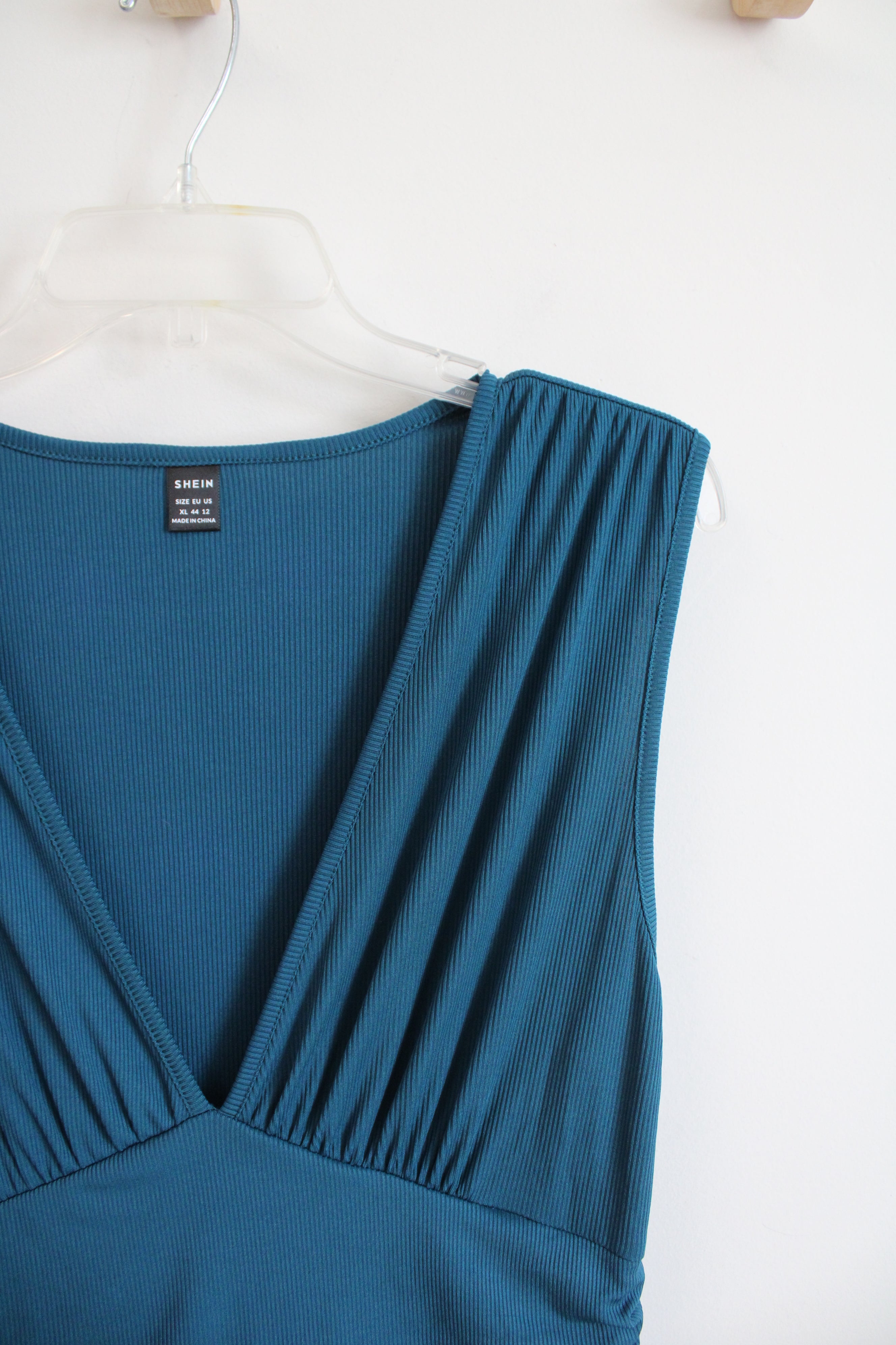 Shein Blue Ribbed Jumpsuit | XL