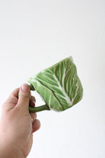 Threshold Stoneware Green Cabbage Teapot Cup & Saucer Set