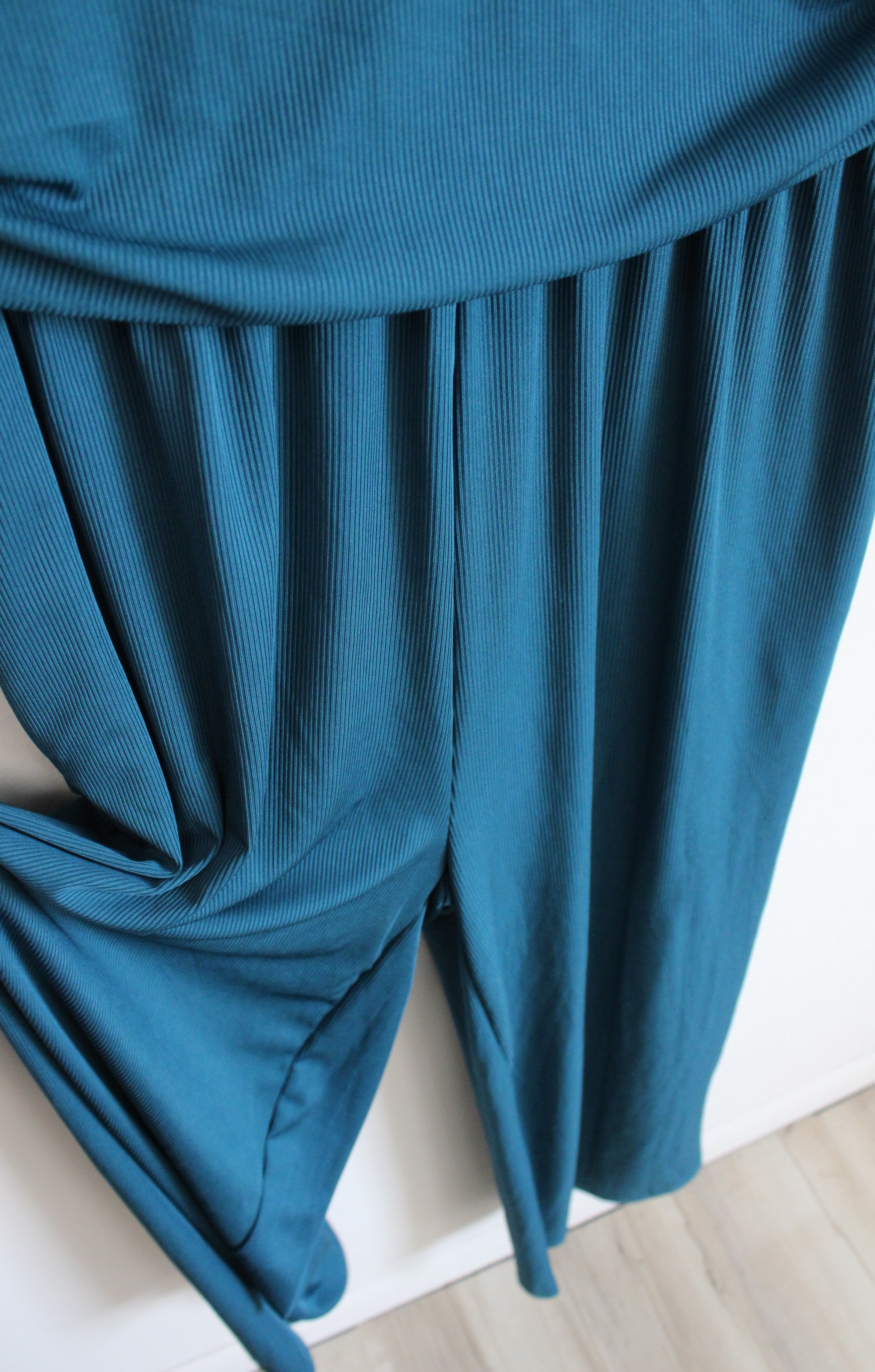 Shein Blue Ribbed Jumpsuit | XL